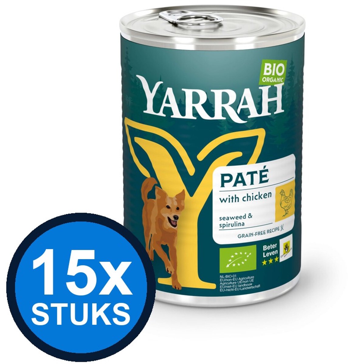 Yarrah Yarrah dog bio blik paté kip 400gr