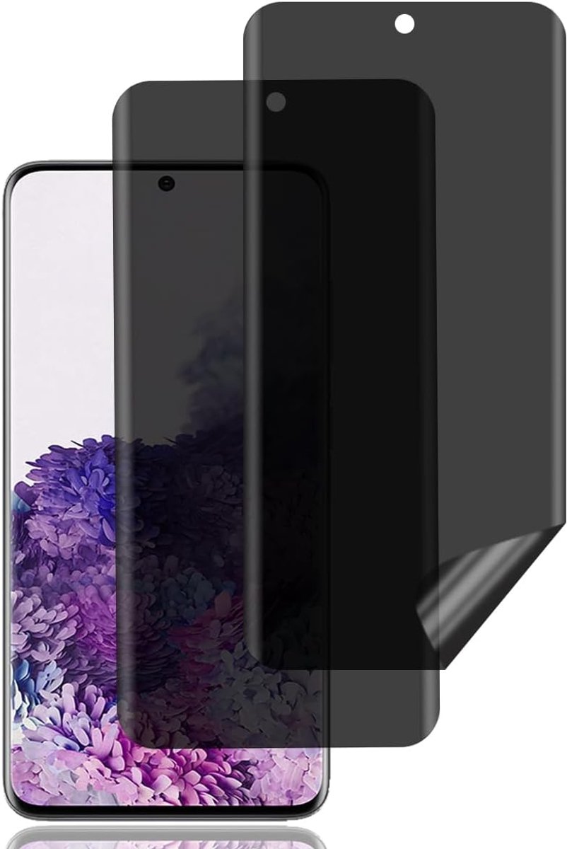 Screen Protector voor Samsung Galaxy S20 5G/4G [2 stuks] | anti-spy schermbeschermer,krasbestendig,hoge gevoeligheid,luchtbelvrij,anti-spy TPU zachte film voor Samsung Galaxy S20