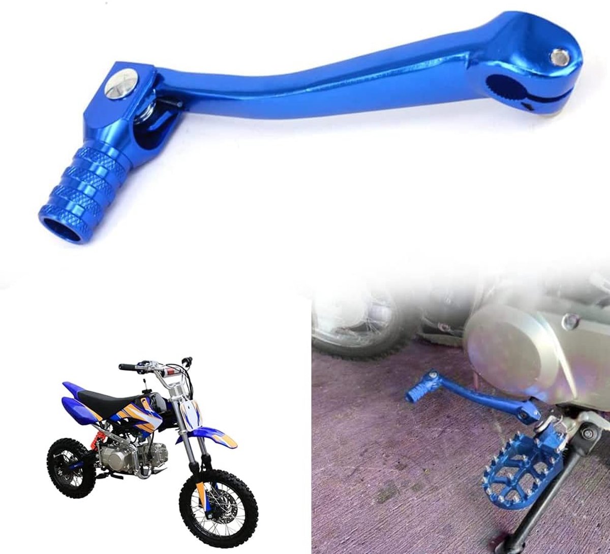 Motorfiets schakelhendel versnellingspook pedaal aluminium past voor CRF 50 70 XR50 TTR50 110CC 125CC 140CC 150CC SSR Tao Tao Lifan Xmotor Apollo Coolster Dirt Pit Bike ATV - Blauw