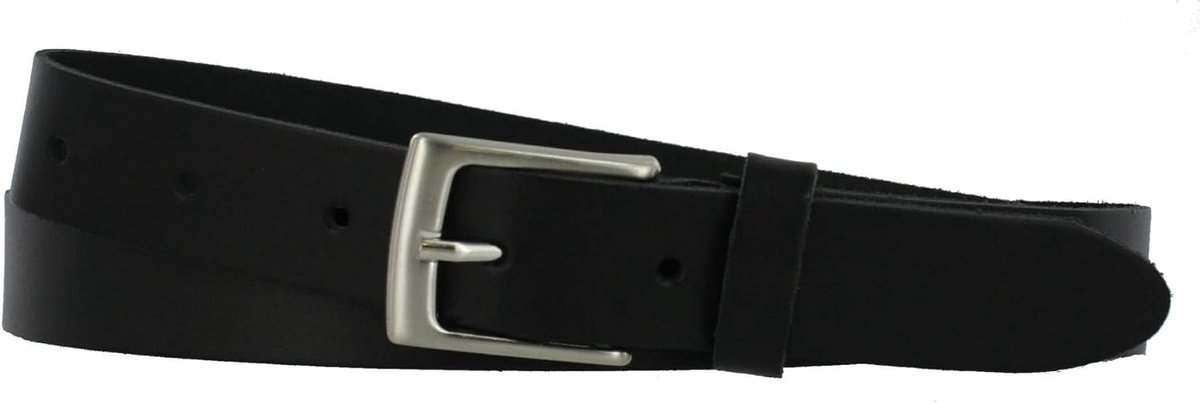 Riemen 3cm | Glad leer | Kleur: Wit | Riemmaat: 120 (totale lengte: 135cm) | 100% Echt Leer | Nikkelvrije gesp