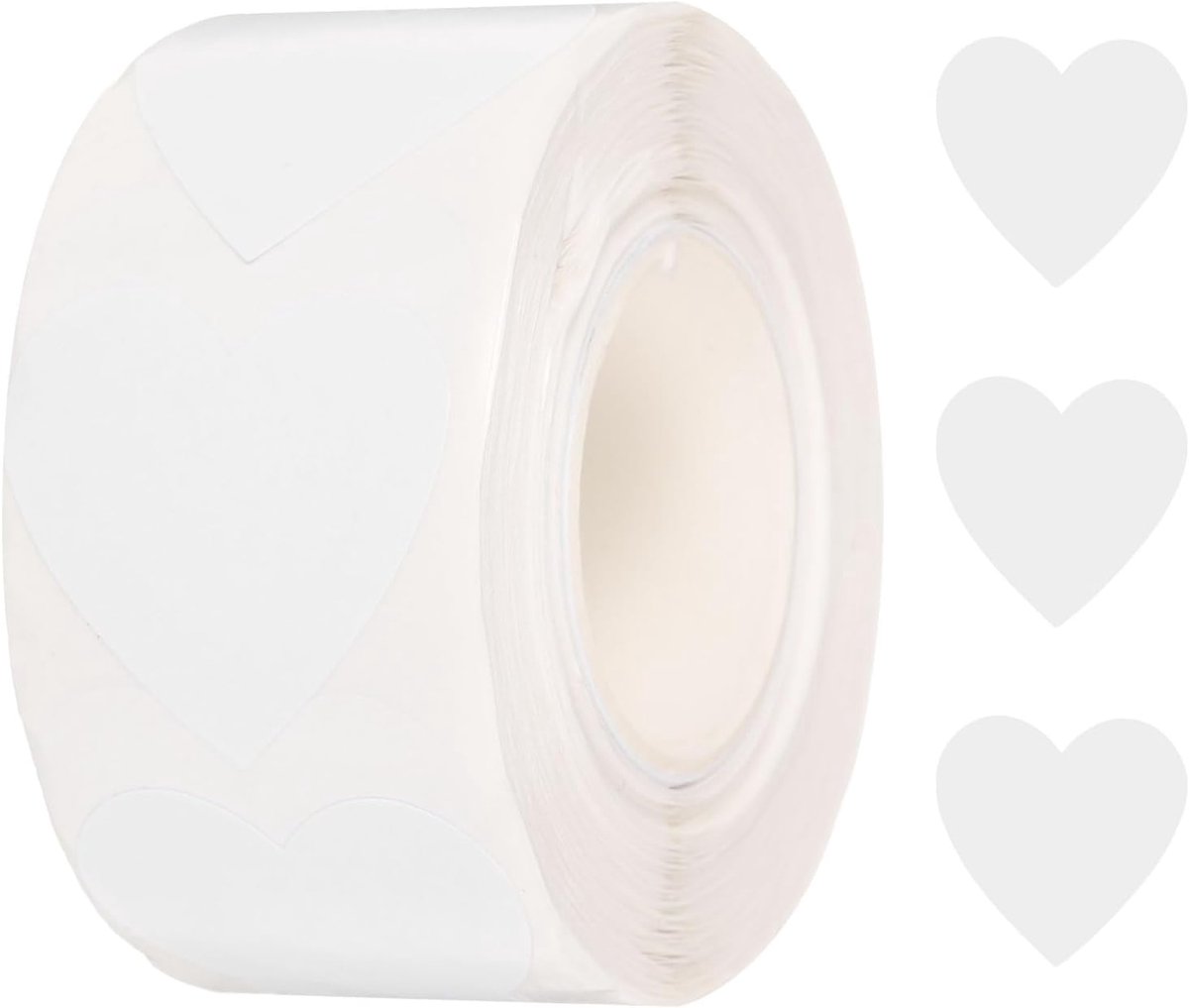 500 stuks stickers in hartvorm, zelfklevend etiket, 2,5 cm, coderingsetiket voor doe-het-zelftaken, kantoor, winkel, huis, klasmarkering