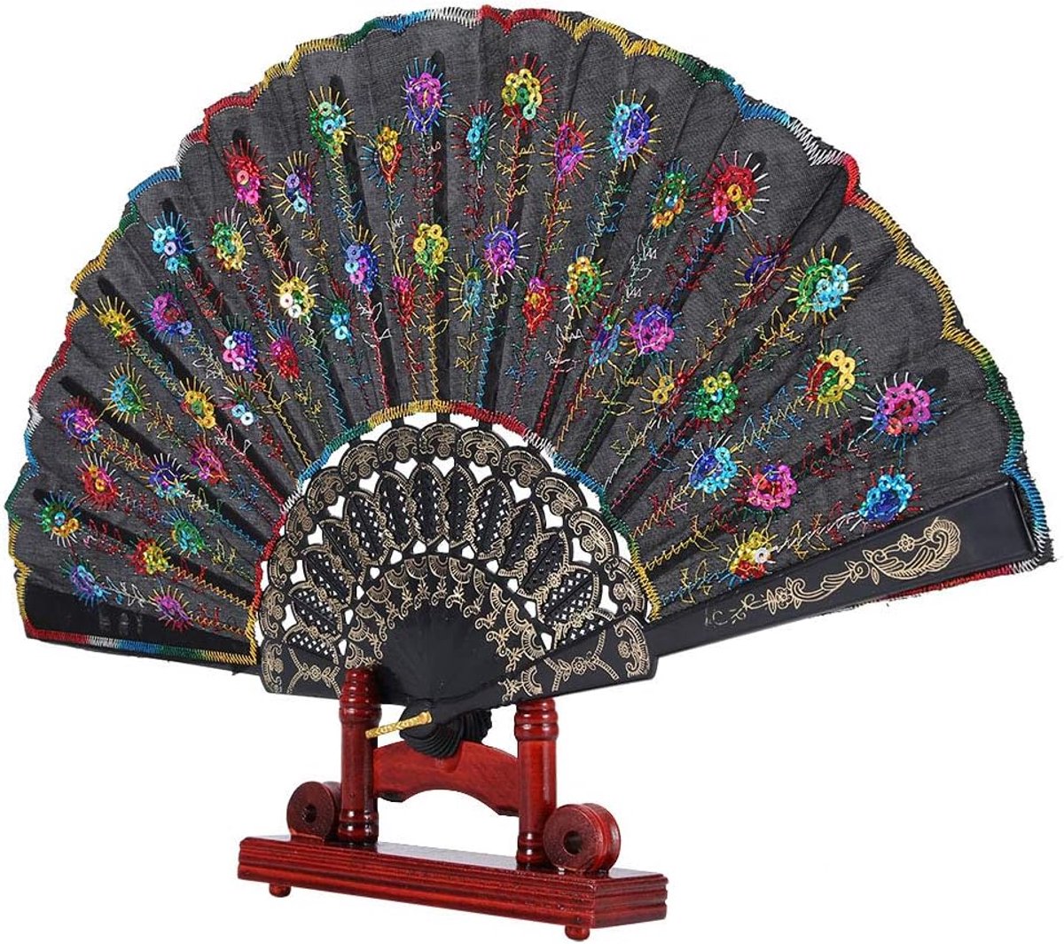 Fan Decoratieve Stand chinese fan stand Handige Stevige Retro Sportieve Elegante Display Houder Decoratie voor Thuis Display Decoratie voor Pinselhalter
