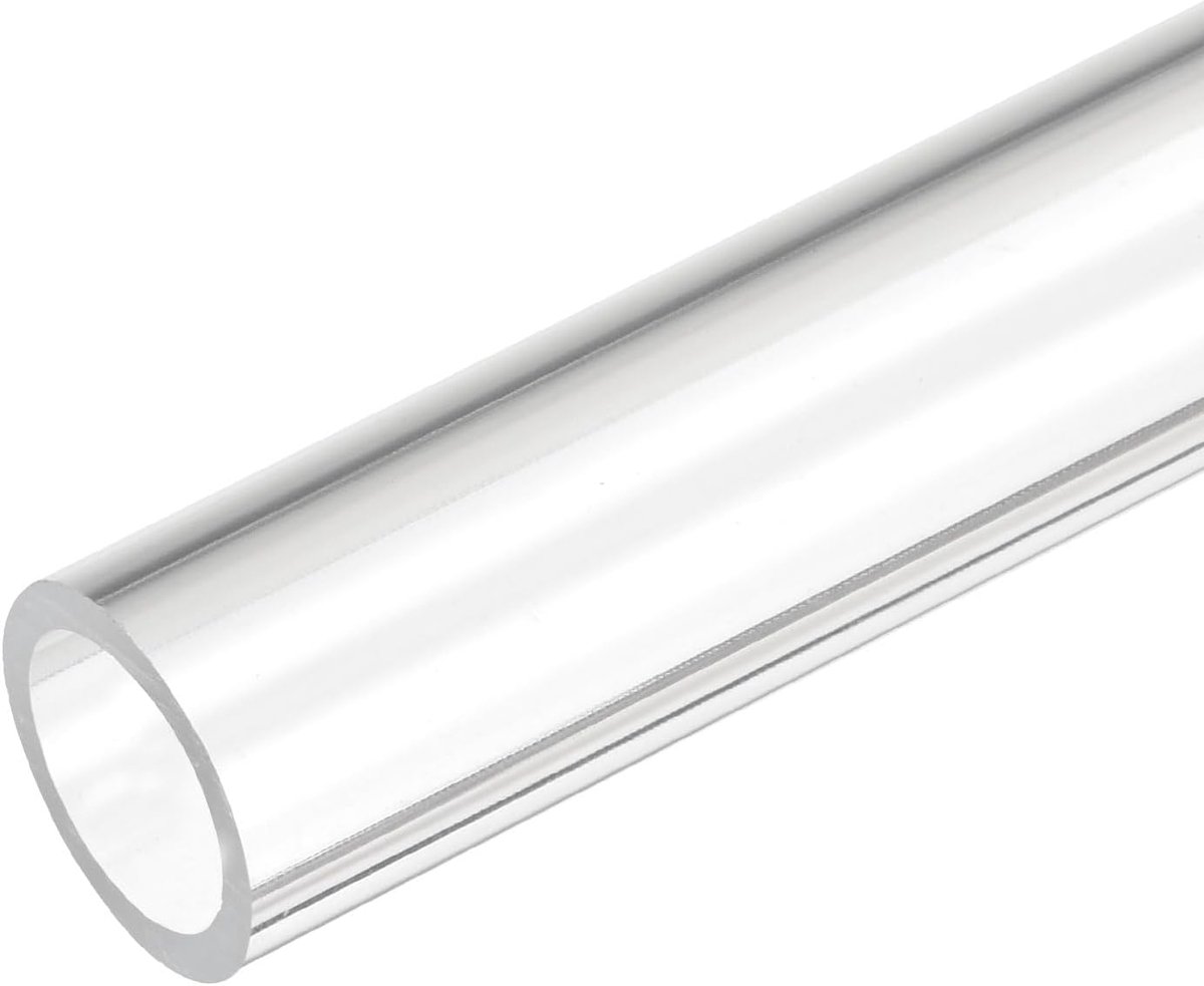 Acrylbuis, doorzichtige stijf, ronde kunststof slang, 16 mm (5/8 inch), ID, 21 mm, OD, 10 inch voor lampen en lantaarns, waterkoelsysteem