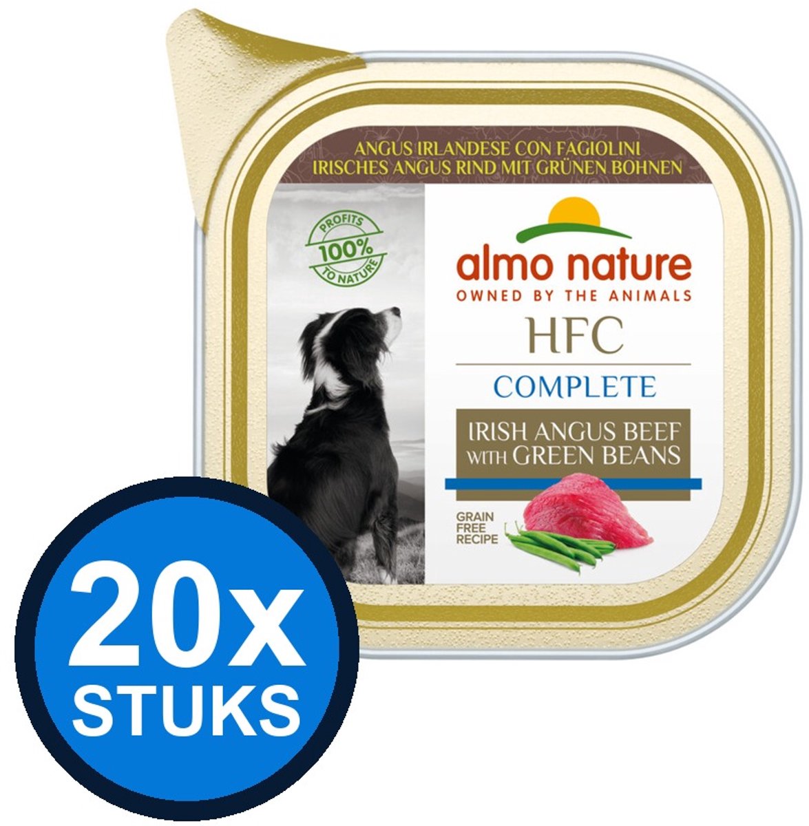 Almo Nature Almo Nature HFC dog alu complete rund&bonen 85gr