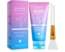 Collagen Night Face Mask - Bio Collageen Gezichtsmasker - Korean Beauty Wrapping Makser – Hyaluronzuur