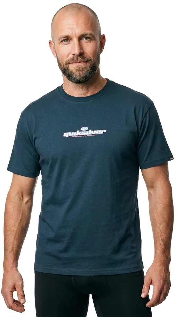 Quiksilver Slacker T-shirt Met Korte Mouwen L Man Blauw