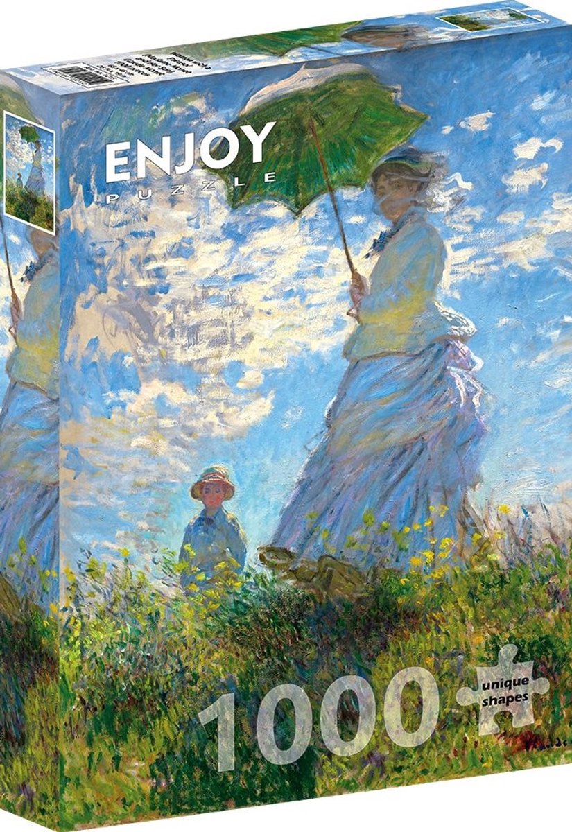 Enjoy Puzzle legpuzzel Woman with a Parasol Monet 1000 stukjes kunst.