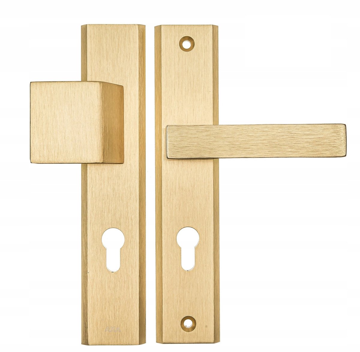 Haga Plus Deurkruk Buiten Goud 72mm Aluminium