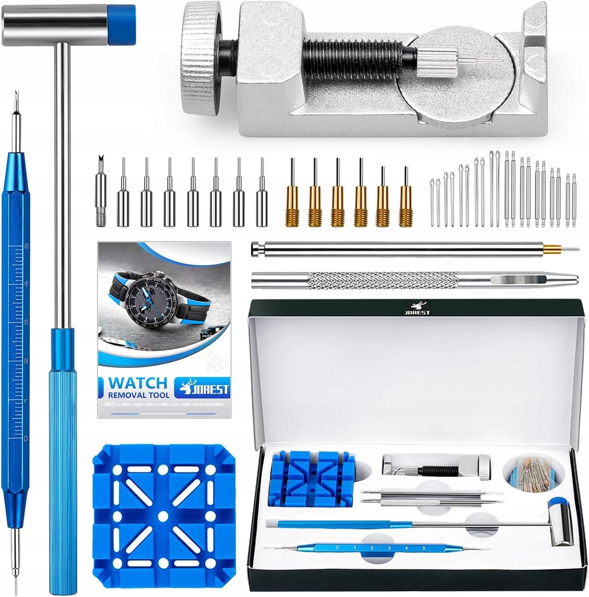 Merkloos Horloge Reparatie Set: Band Verstellen & Onderhoud