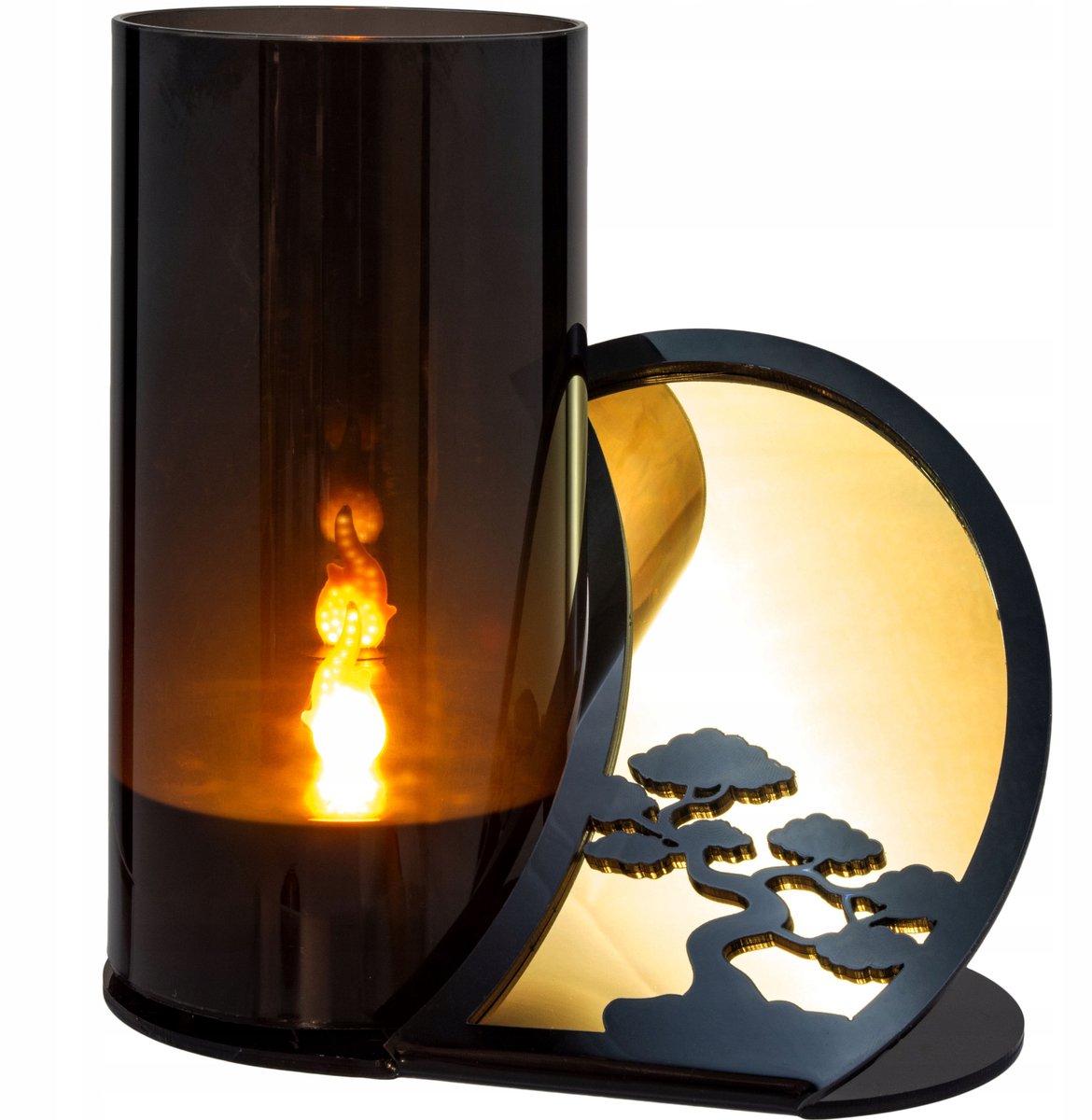 Merkloze LED Grafiekdecoratie met Vlameffect - 16 cm