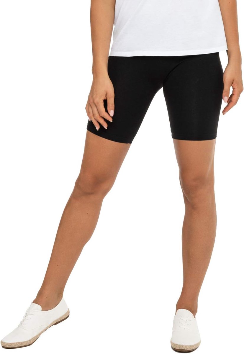 Korte dameslegging (1 stuk) stretch jersey fietsbroek van katoen