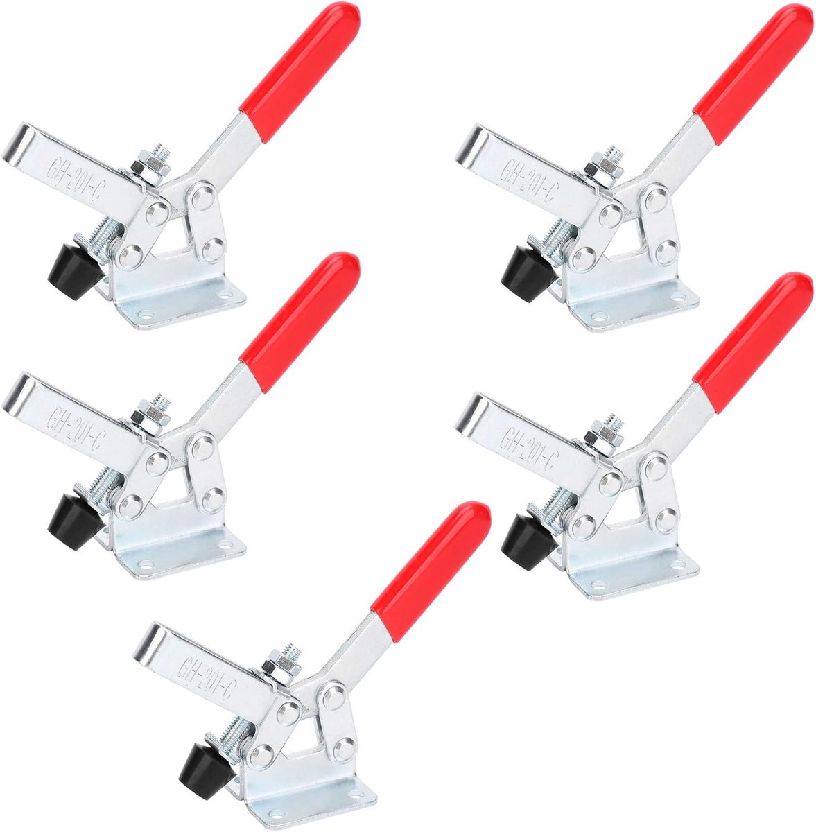Toggle Clamp GH-201-C, Snelspanklem Gereedschap, 5 Stuks, voor Voertuigproductie en Lassenverwerking