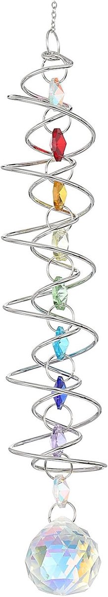 Suncatchers voor ramen opknoping, zonvangers binnen raam buiten opknoping decor kristal tuin decor bruiloft verjaardagsfeestje voor vrouwen, zilver kleurrijk