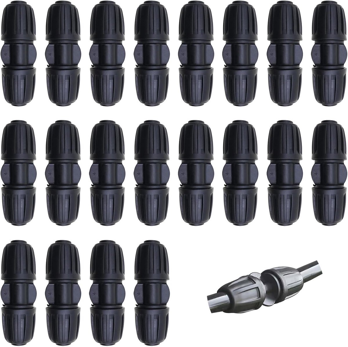 20stuks 1/2'' druppelen, type I druppelirrigatieconnector, irrigatiepijpconnector, 16 mm druppelirrigatiewaterspuitsysteemaccessoires, geschikt voor tuinen, gazons, terras