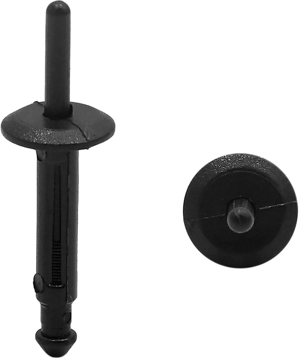 Sourcing kaart 20 stks Zwart Kunststof 5.5 mm Auto De BH Panel klinknagels Fender Clips voor BMW