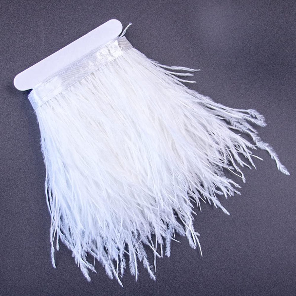 3 Yards 10-15Cm Witte Struisvogelveren Trim Fringe Voor Diy Jurk Naaien Ambachten Kostuums Decoratie