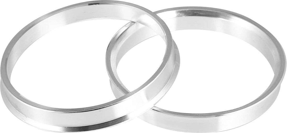 2 stuks Autonaben-centrische ringen, buitendiameter 72,6 mm tot binnendiameter 66,6 mm