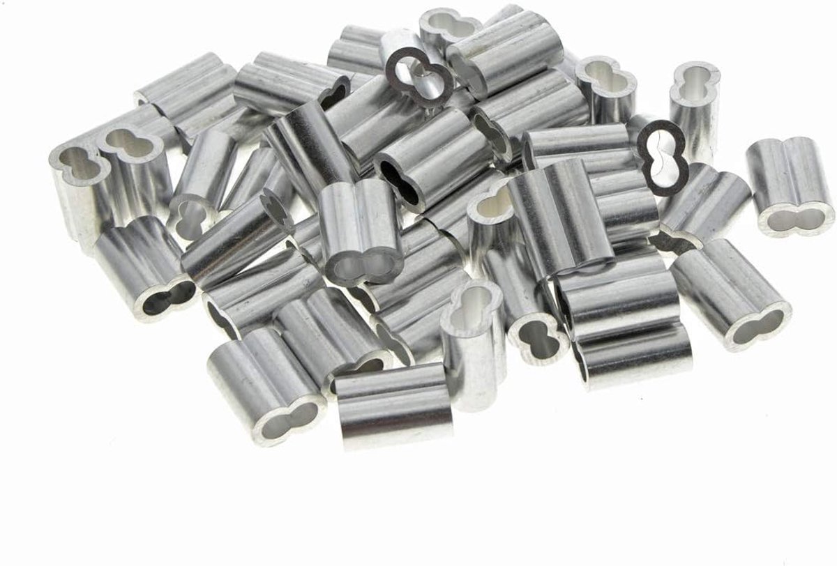 Aluminium krimplus voor 1mm draadkabel en kabel
