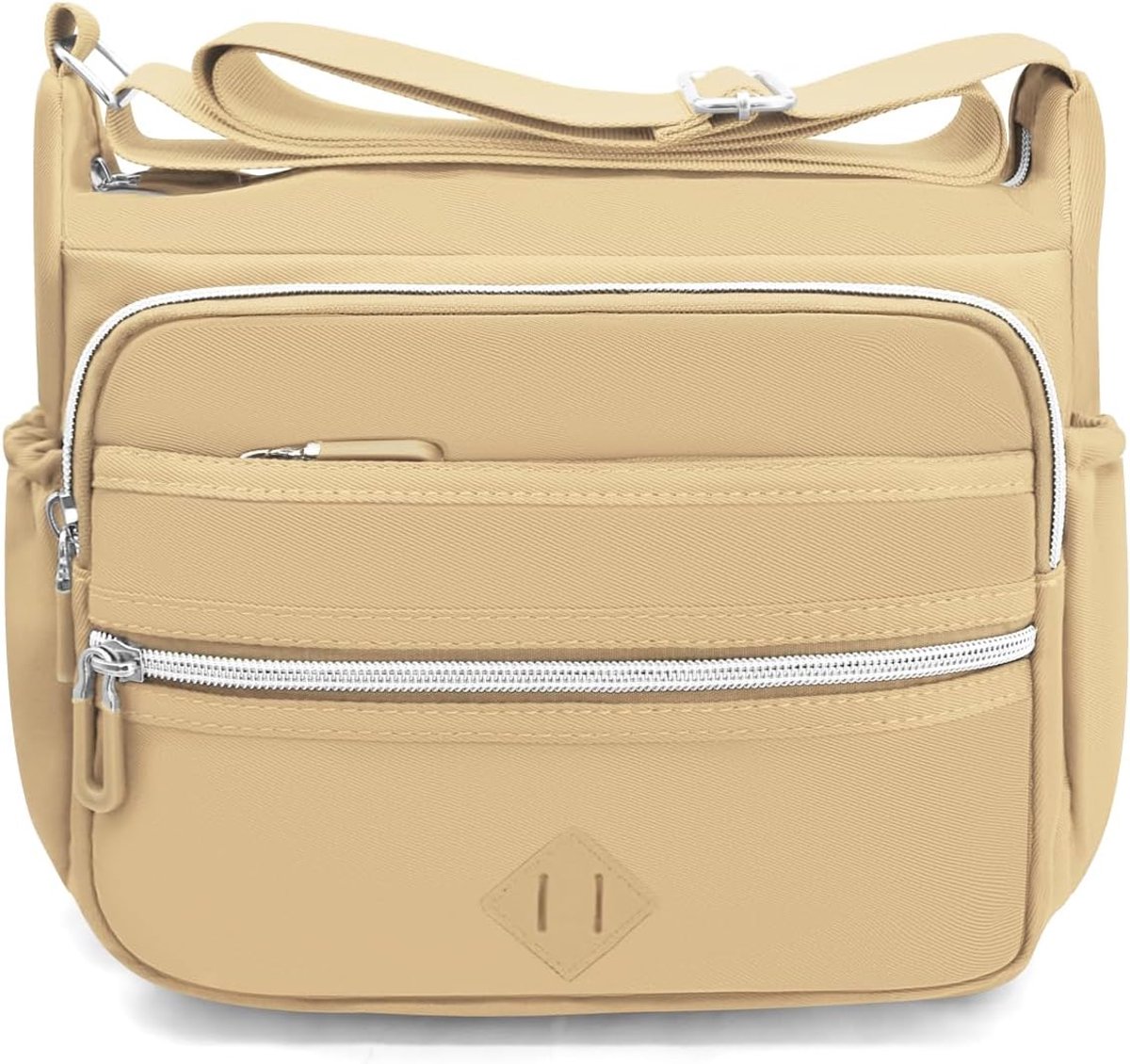 Dames waterdichte crossbody bag nylon vrije tijd schoudertas veel vakken dames handtas met verstelbare brede schouderriem koerierstas lichtgewicht