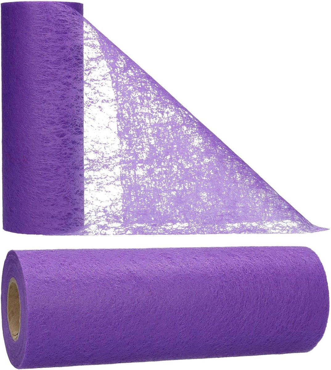 Tafelloper, vlies, tafelband, lint, bruiloft, communie, 23 cm, 25 m (paars)