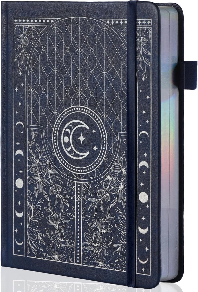 Bullet Dotted Notitieboekje, 160 g/m² Genummerd dik papier, A5 Hardcover Notitieboekje met Stippenraster voor Vrouwen Mannen Werk Schrijven, Tekenen