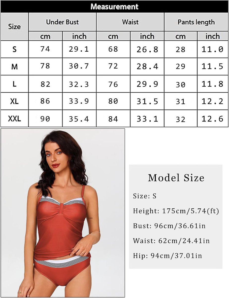 Tankini voor dames, tweedelig, zomer, sexy, tankini-set, V-hals, push-up badpak, grote maten, bikini, strandkleding met shorts