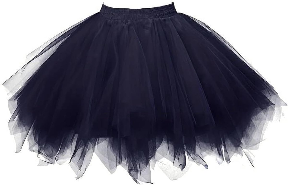 Volwassen Vrouwen 80's Tutu Rok Gelaagde Tule Petticoat Halloween Tutu
