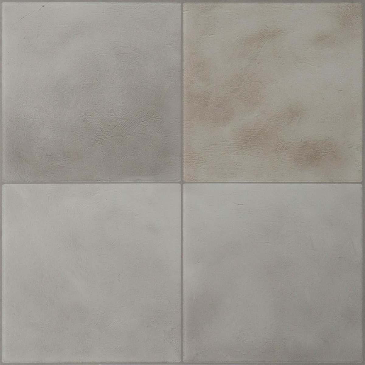 Tiles Plaktegels Zelfklevend, Zellige Amandelbeige, 22,86x22,86 cm | Set van 5 (0,26 m²), Halfmat, Hitte-/vochtbestendig, Laag VOC, Keuken/Badkamer, Ideaal voor huurders, Gemaakt in Canada