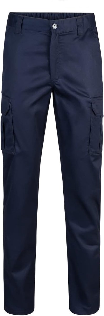 103001; broek met meerdere zakken; kleur marineblauw; maat 60