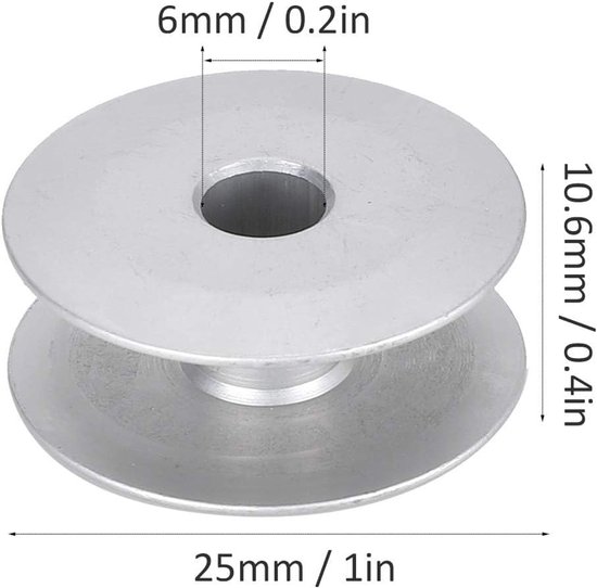 100 Stuks Aluminium Klossen voor DY 6 Tot 5 Loopvoet Industriële Naaimachine Zonder Gaten, Praktisch en Duurzaam (6-5 Hellende spoel) — afbeelding 4