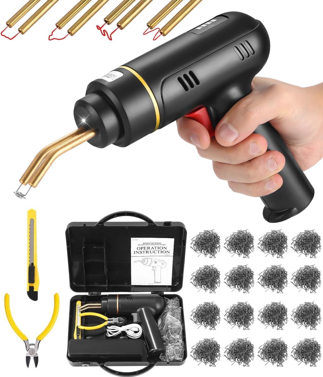 Oplaadbare 200 W kunststof soldeerstation 800 hete pinnen hete kunststof lassen draadloze reparatie kit schokdemper kajak kano