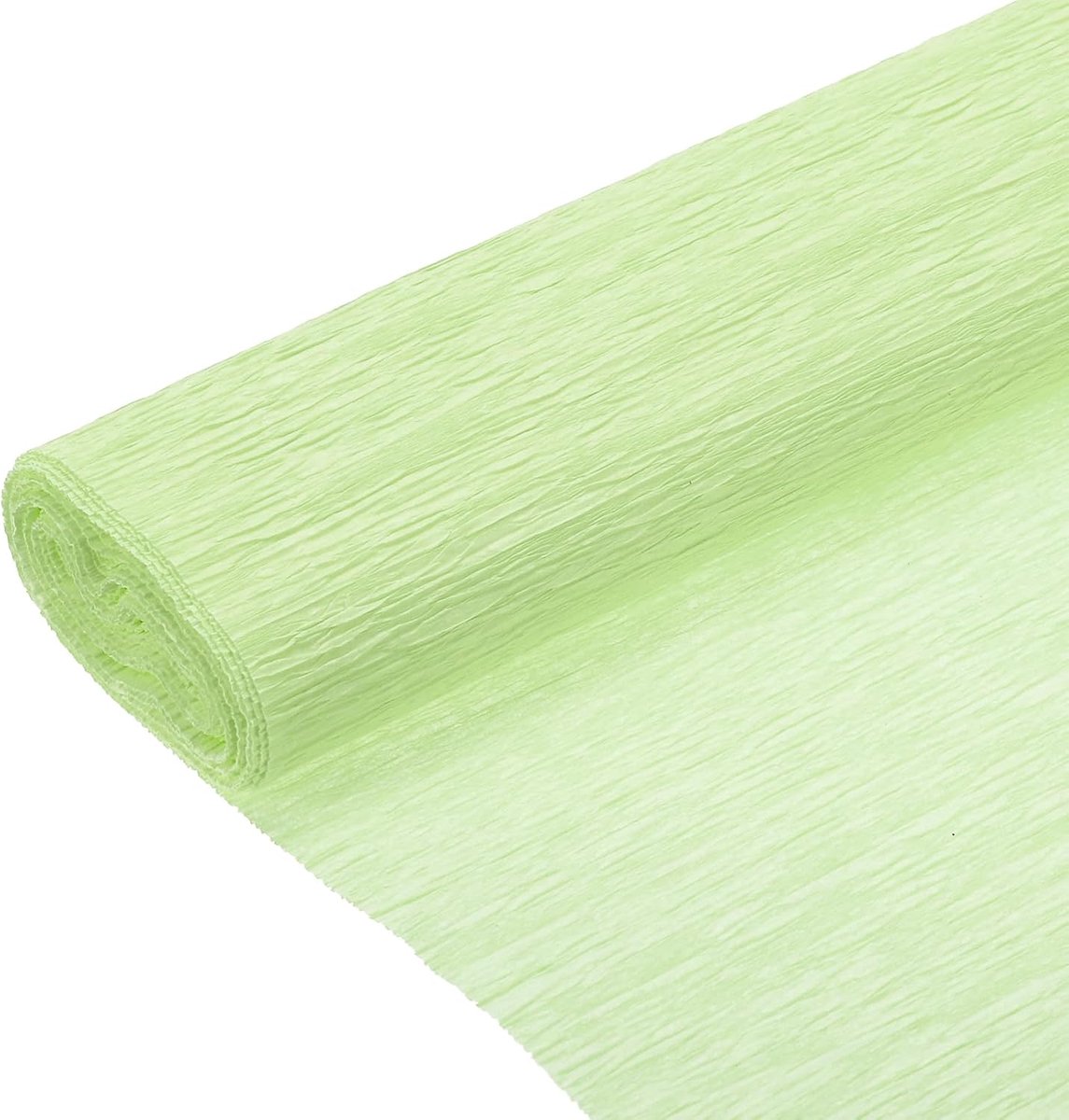 6 stuks crêpepapierrol 20 cm lang 25 cm breed voor huwelijksceremonie verschillende grote festivals decoratie, lichtgroen