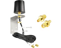 5G LTE MIMO-antenne voor buiten, 600-6000 MHz, 4G, 5G, LTE-antenne, externe omnidirectionele 5dBi met 5 m dual SMA-stekker, BMR100-kabel met SMA TS9-adapter voor 4G/5G-router, WLAN, IoT en
