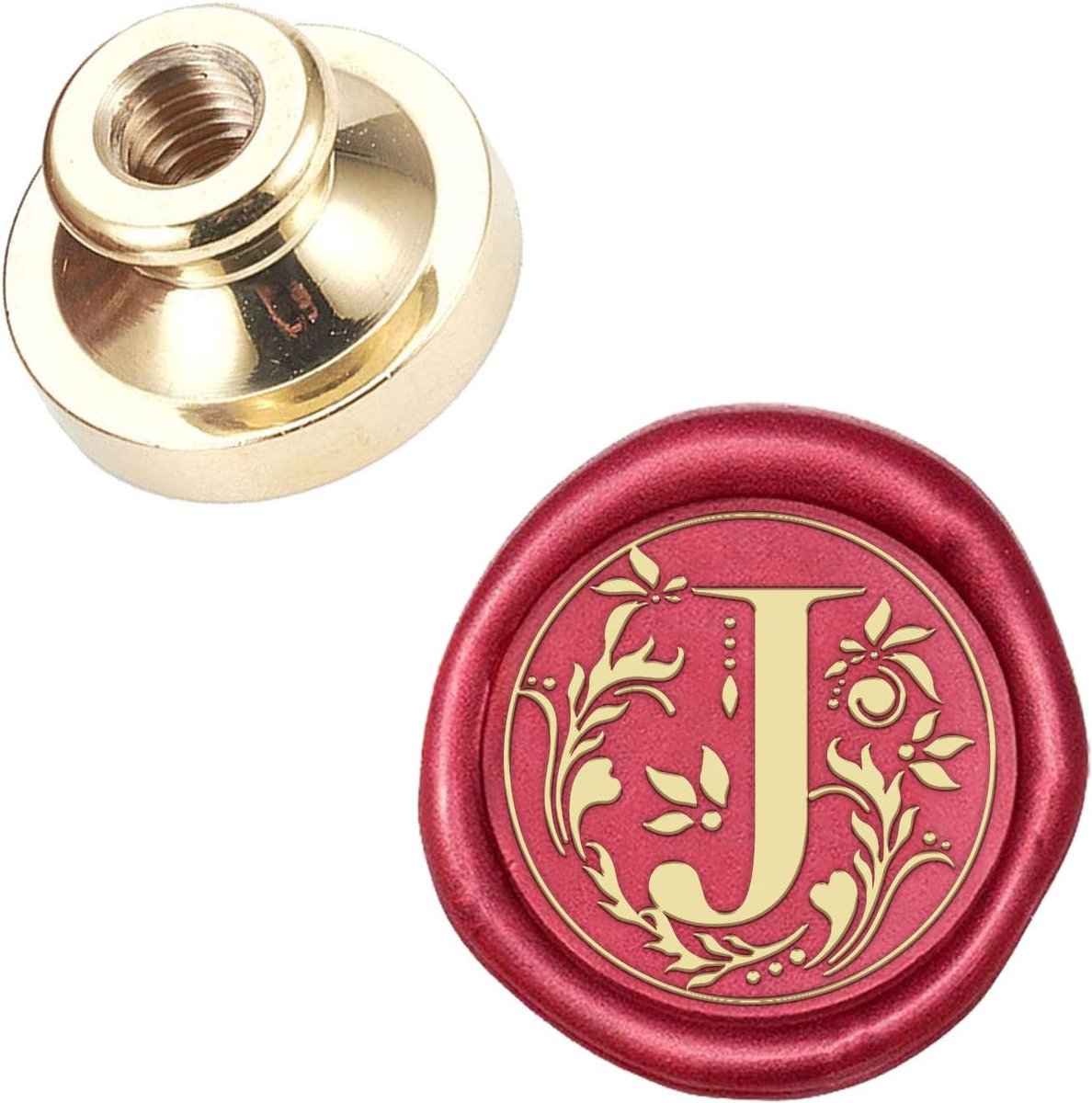 Wax Seal Stempel Hoofd Letter J Verwijderbare Afdichting Messing Stempel Hoofd voor Creatieve Gift Enveloppen Uitnodigingen Kaarten Decoratie
