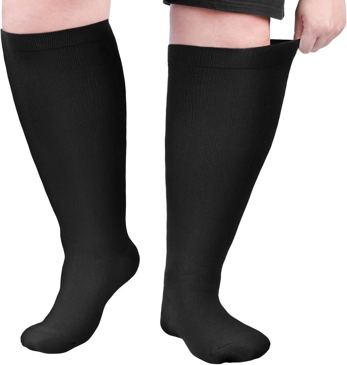 Sokken, 20-30 mmHg, compressiesokken, grote maat, compressiekousen voor mannen en vrouwen, enkelverstuiking, voor sport, fietsen, vliegreizen, zwangerschap