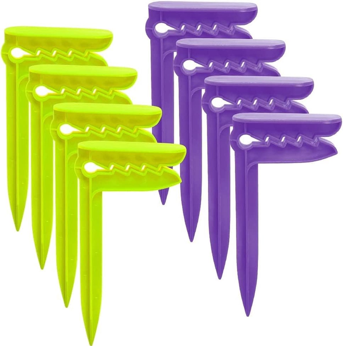 8 stuks PP-kunststof picknickdeken-bevestigingspegs, strandhanddoekclip, plastic handdoekclip, campingtentclip, ideaal voor strand, reizen, camping of picknick (kleur willekeurig)
