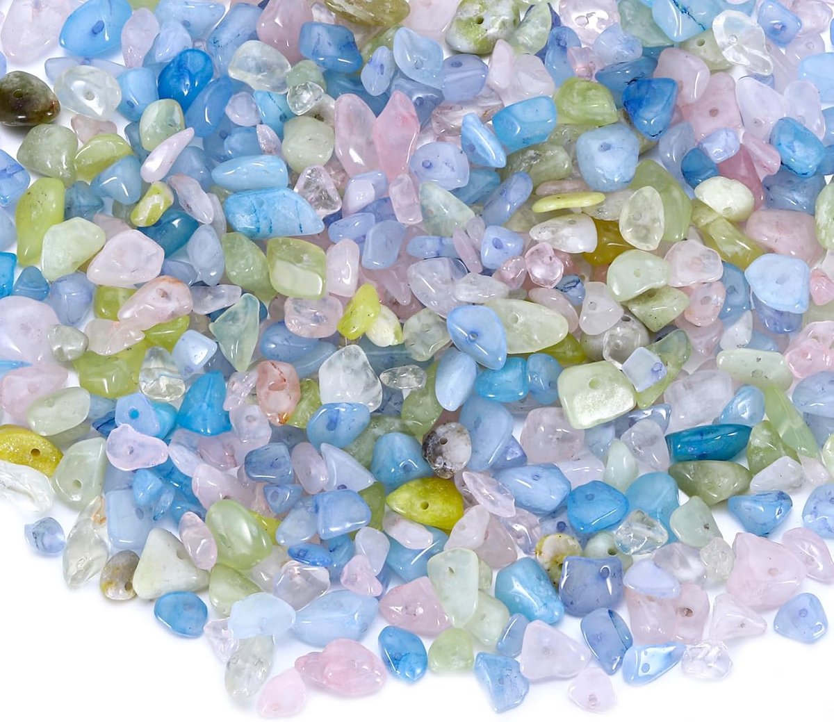 300 Stuks Onregelmatige Chips Steen Natuurlijke Edelsteen Kralen Natuurlijke Edelsteen Kralen Met Een Gat Voor Doe-het-zelf Ambachtelijke Oorbellen Armbanden Halskettingen,Maken