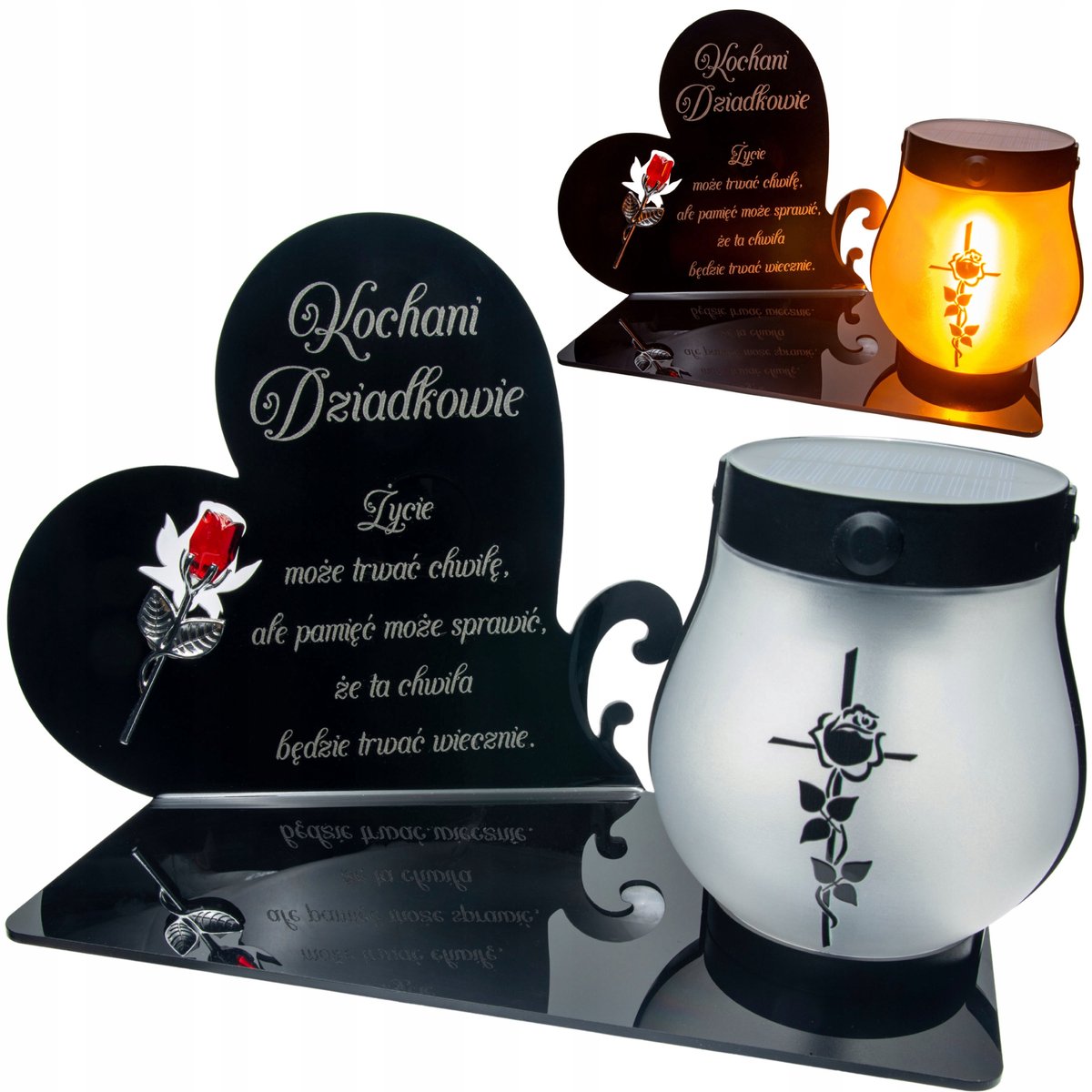 Zonne-graflicht voor Grootouders - Elegante Herdenking