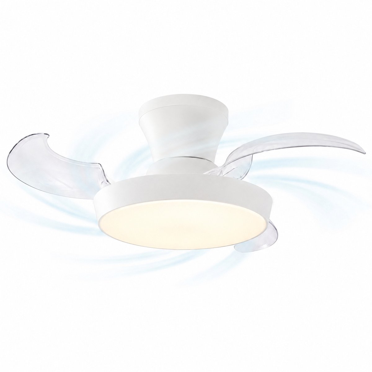 Evolar Plafondventilator met Verlichting - 71 cm -Stille Plafondlamp met Ventilator - Dimbaar Warm Wit Licht (LED) - EVO-CF3050WW