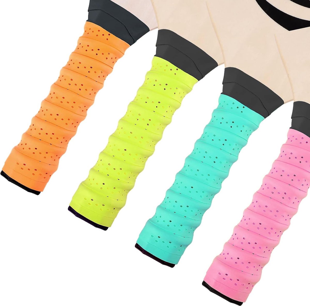 4 Stuks Pickleball Paddle Griptape, Vochtabsorberende Overgrip voor Verbeterde Grip en Comfort tijdens het Spelen