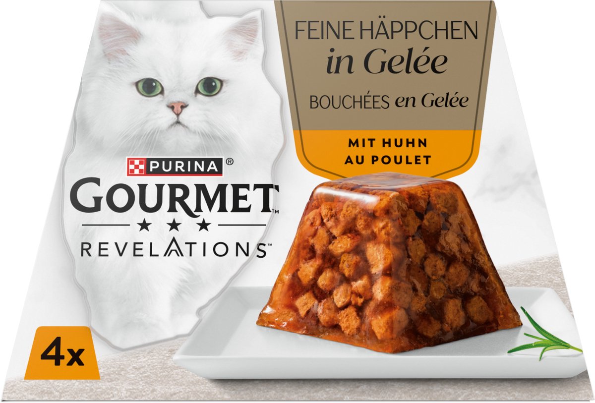 Purina GOURMET Revelations Fine Cuts with Chicken (4 x 57g)