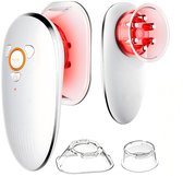 Massage Apparaat voor Gezicht en Lichaam - Cellulite Massage met EMS Microstroom en Vacuüm Cupping - Roodlicht Sculptuur Tool voor Buik, Dijen, Armen en Benen - Wit