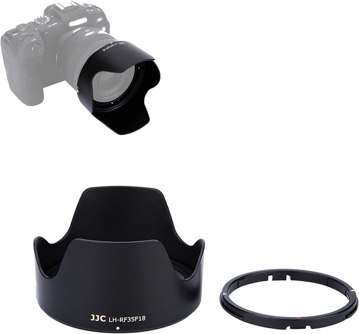 Backlight Cover voor Canon RF 35mm F1.8 Macro IS STM Lens - Vervangt EW-52, Geschikt voor EOS C70, R5, R6 en DSLR Camera's