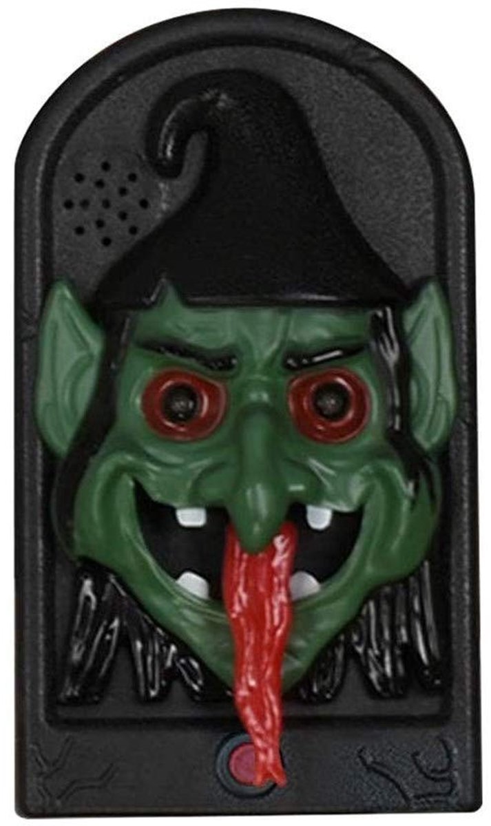 Omgoods - LED Deurbel met Eng Oog voor Halloween Decoratie