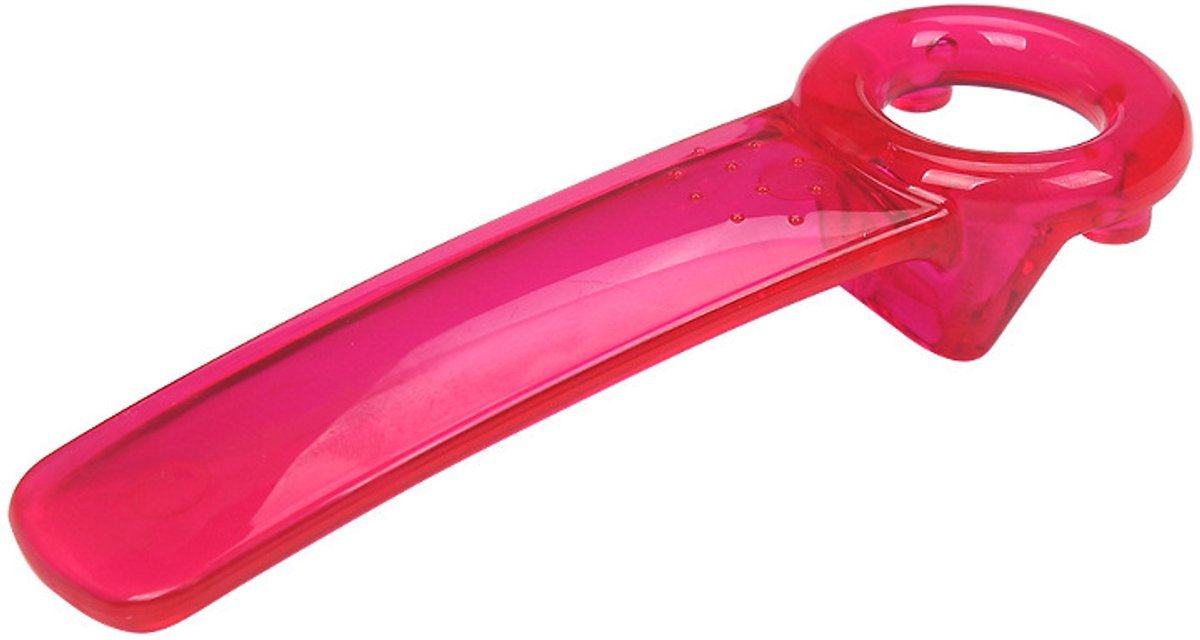 6-delige blikopenerset, handige blikopener, potopener, handmatige glazen flesopener, geschikt voor ouderen, kinderen en mensen met zwakke handkracht,Roze rood