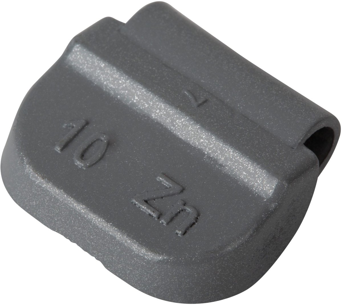 Wielgewicht zink 10 gram – stalen velg, grijs – 100 stuks