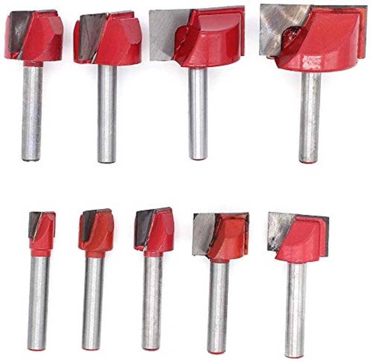 Omgoods - Set van 9 Routerbits voor Houtbewerking met 6mm Shank