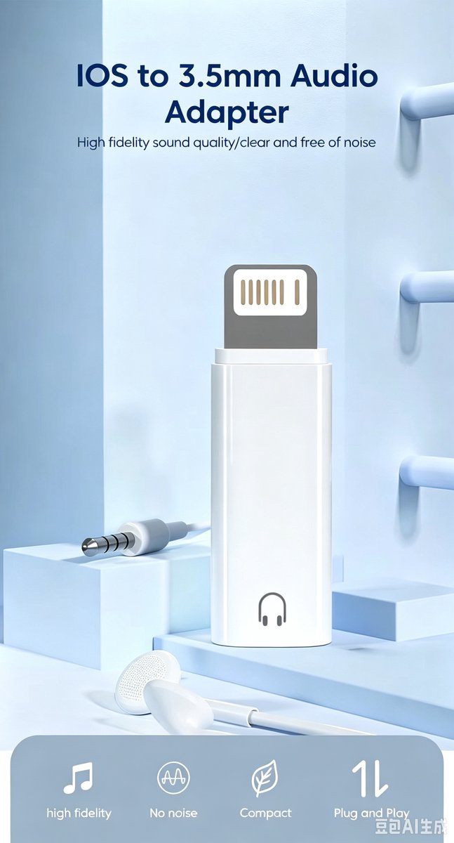 Fyfanie-Lightning naar 3,5 mm jack - audio adapter voor iphone- koptelefoon converter stekker voor smartphone, tablet en gameconsole - wit