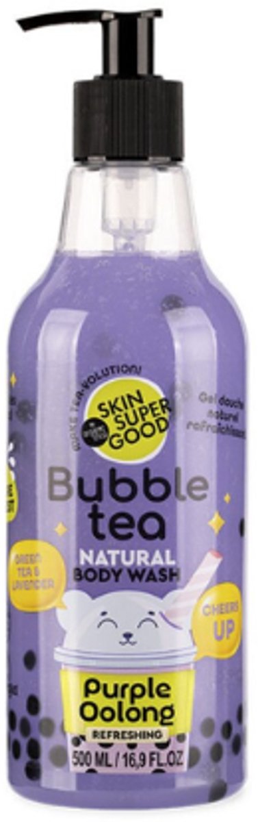 Bubble Tea Douchegel - Purple Oolong Refreshing | 1x 500ml - Groene thee & Lavendel | Vegan - Cruelty free