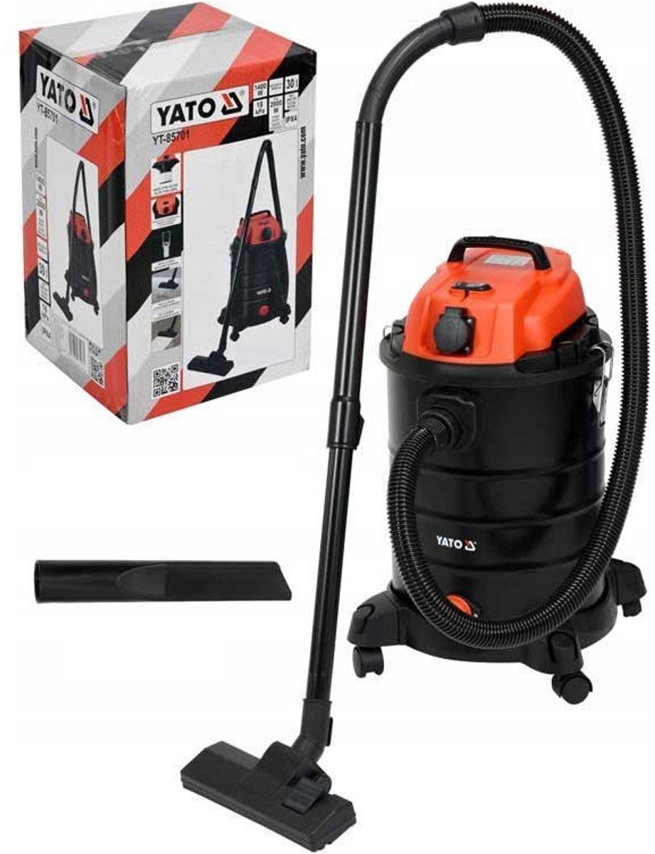 YATO 1400 Watt Industriële nat- en Droogzuiger (30 Liter)